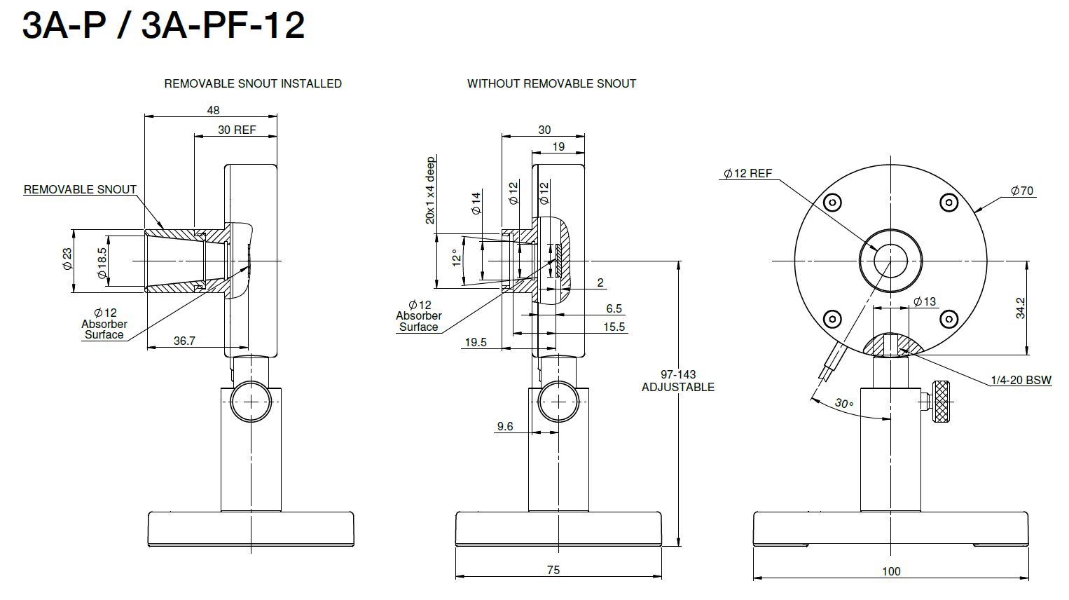 Ophir High Sensitivity Thermal Sensors - 20µW - 2W